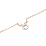 Crystal Zodiac Chain Necklace Gold