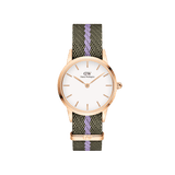 Iconic NATO Green/Purple Rose Gold