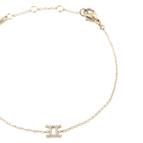 Crystal Zodiac Chain Bracelet Gold