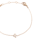 Crystal Zodiac Chain Bracelet Rose Gold