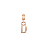 Letter Charm Rose Gold