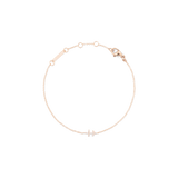 Crystal Zodiac Chain Bracelet Rose Gold