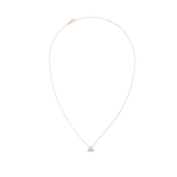 Crystal Zodiac Chain Necklace Rose Gold