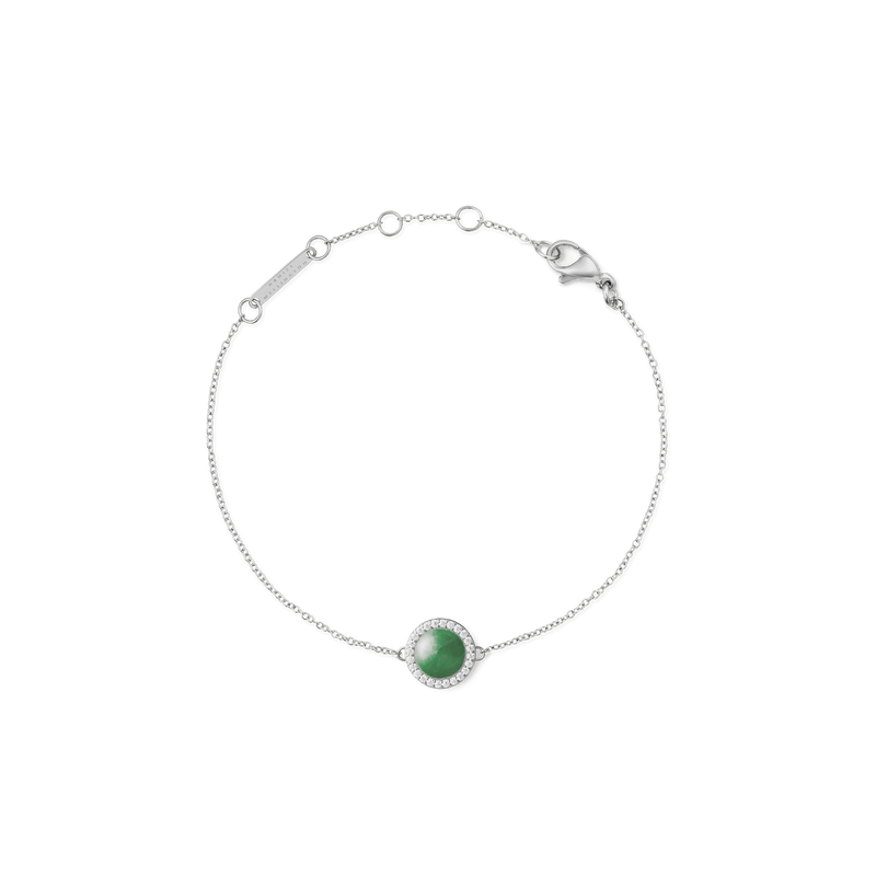Audrey Bracelet Jade Silver