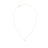 Crystal Zodiac Chain Necklace Rose Gold