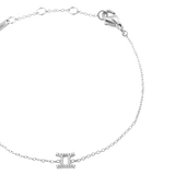 Crystal Zodiac Chain Bracelet Silver