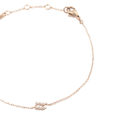 Crystal Zodiac Chain Bracelet Rose Gold