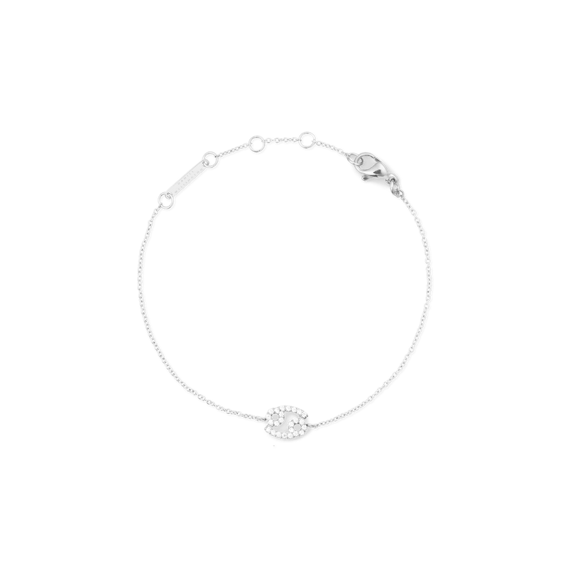 Crystal Zodiac Chain Bracelet Silver