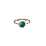 Audrey Ring Malachite Rose Gold