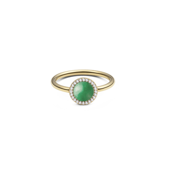 Audrey Ring Jade Gold
