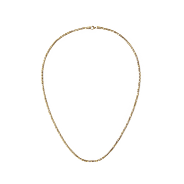 Tide Mesh Necklace Gold 2.8