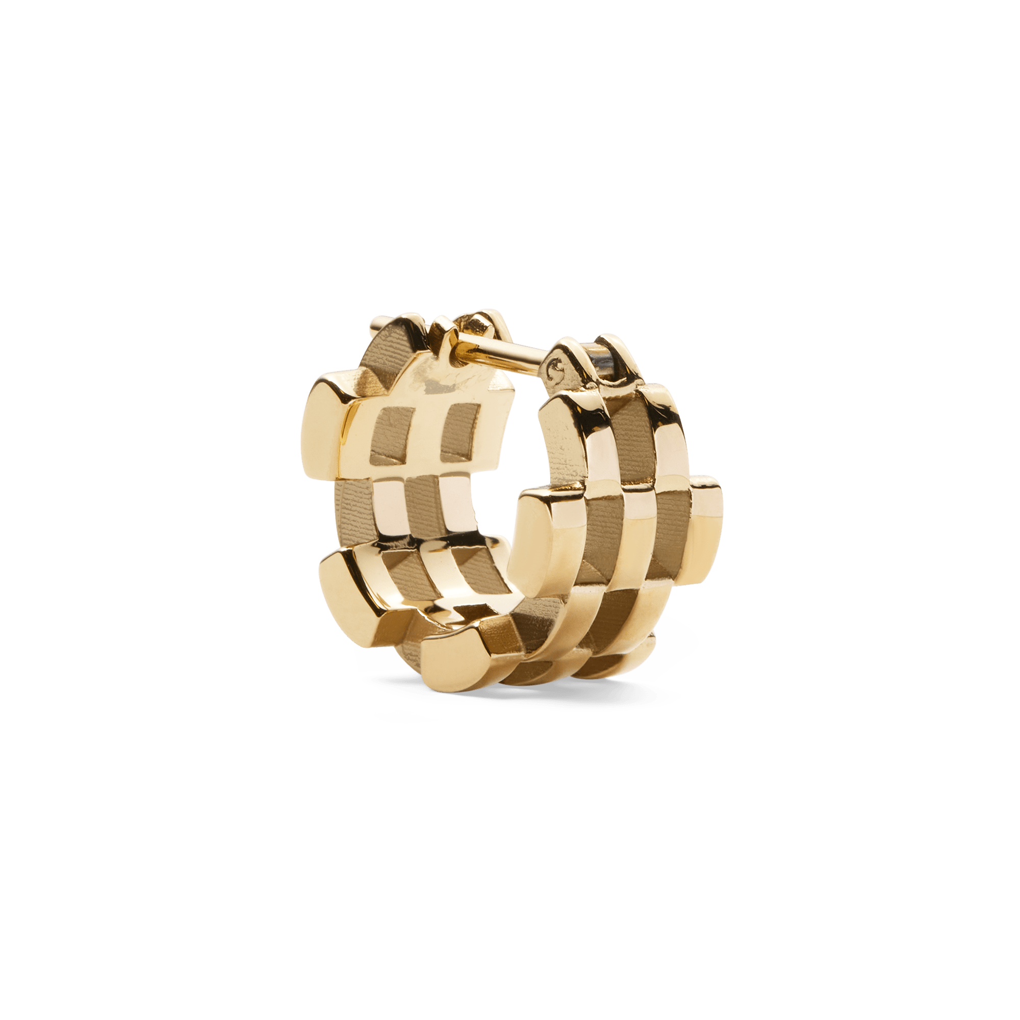 5-Link Earrings Gold