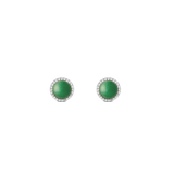 Audrey Earrings Jade Silver