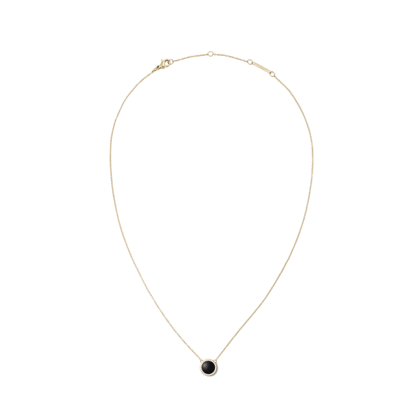 Audrey Necklace Black Agathe Gold