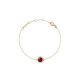 Audrey Bracelet Red Agathe Gold