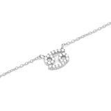 Crystal Zodiac Chain Necklace Silver