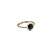 Audrey Ring Black Agathe Gold