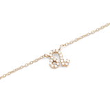 Crystal Zodiac Chain Necklace Gold