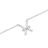 Crystal Zodiac Chain Necklace Silver