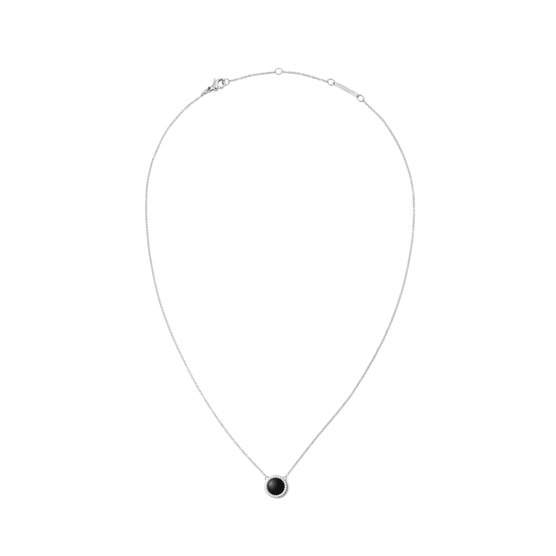 Audrey Necklace Black Agathe Silver