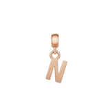 Letter Charm Rose Gold