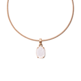 Mother of Pearl Oval Rose Gold Charm