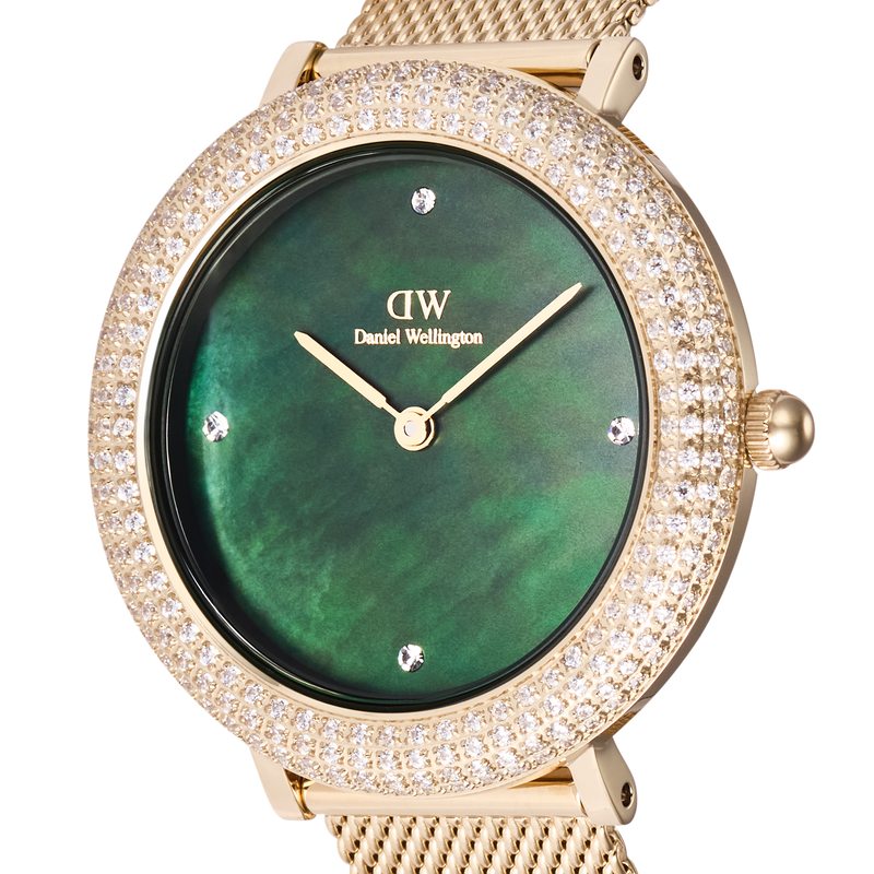 Crystalline Bezel Evergold Green