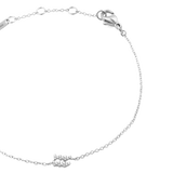 Crystal Zodiac Chain Bracelet Silver
