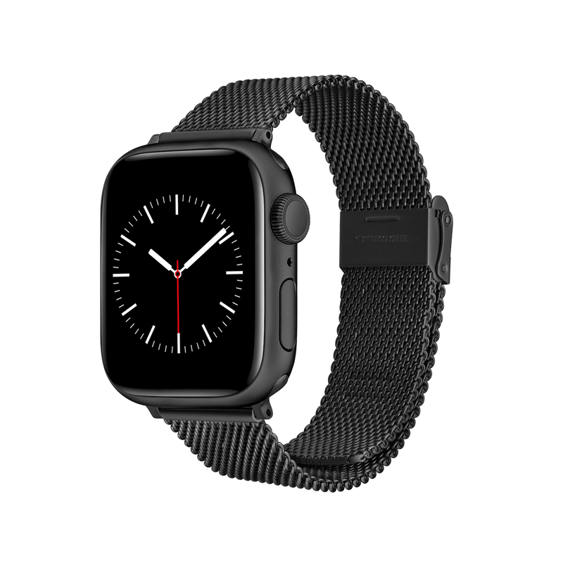 Smartwatch Sandblasted Mesh Strap Black