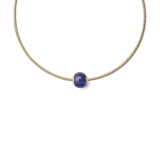 Blue Spot Orb Gold Charm