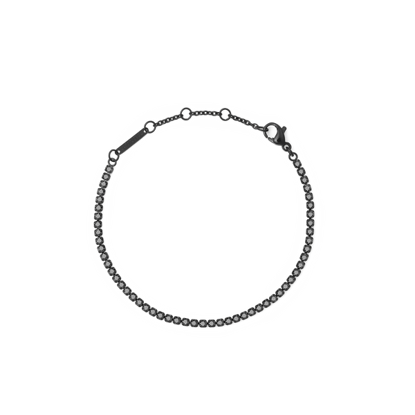 Black Crystal Tennis Bracelet