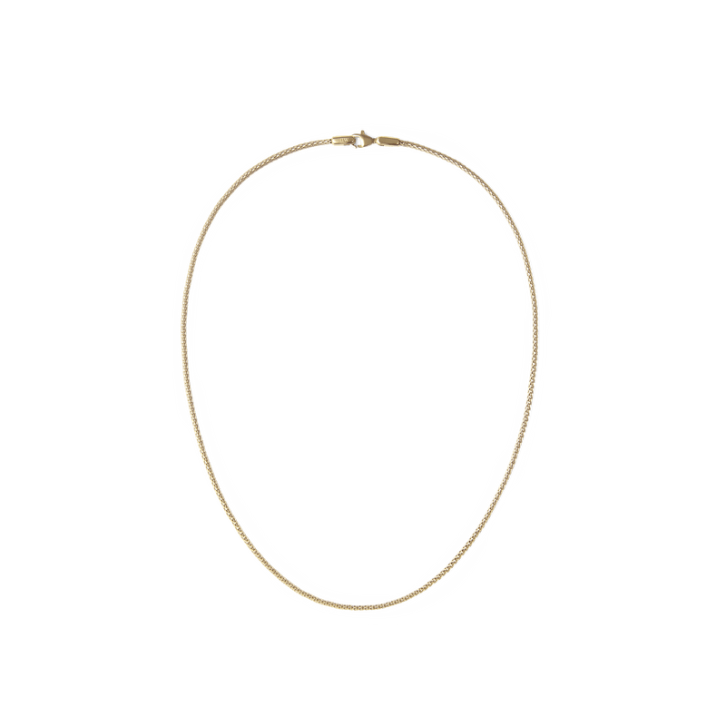 Tide Mesh Necklace Gold 1.8