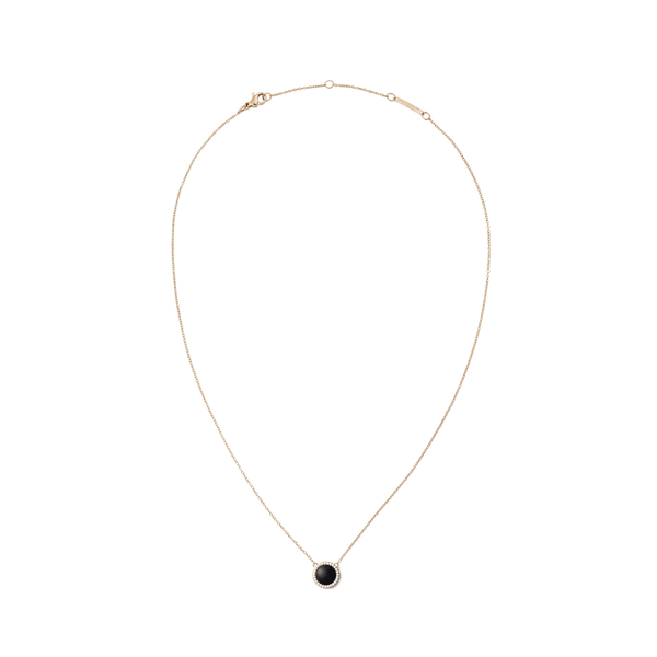 Audrey Necklace Black Agathe Rose Gold