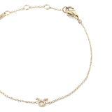 Crystal Zodiac Chain Bracelet Gold