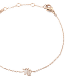 Crystal Zodiac Chain Bracelet Rose Gold