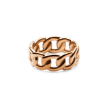 Chunky Chain Ring Rose Gold