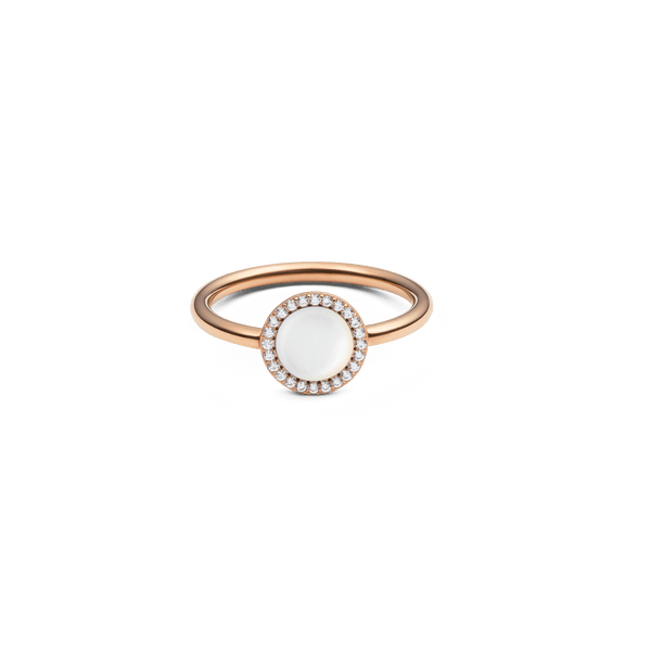 Audrey Ring  Mother of Pearl Rose Gold