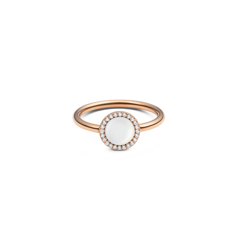 Audrey Ring  Mother of Pearl Rose Gold