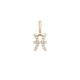 Zodiac Watch Charm Gold