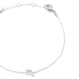 Crystal Zodiac Chain Bracelet Silver
