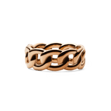 Chunky Chain Ring Rose Gold
