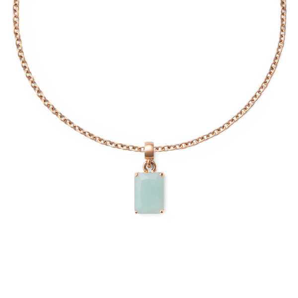 Amazonite Octagon Rose Gold Charm