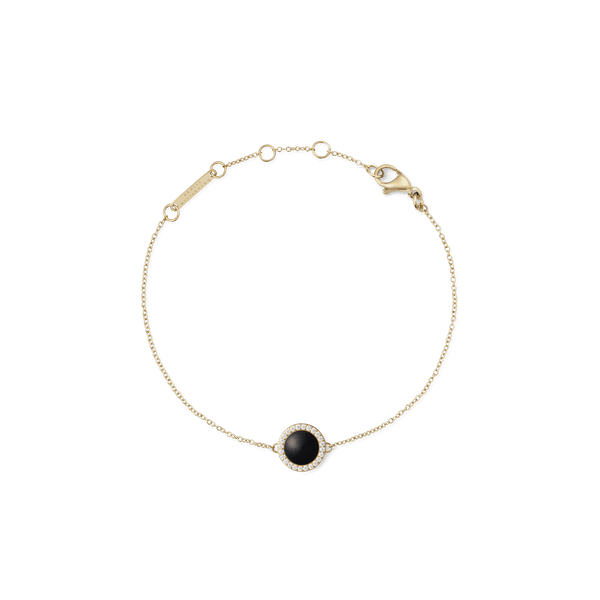 Audrey Bracelet Black Agathe Gold