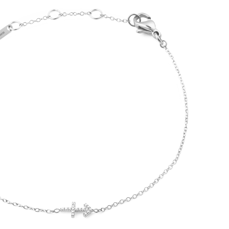 Crystal Zodiac Chain Bracelet Silver