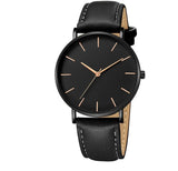 Men Round Pointer Quartz Watch