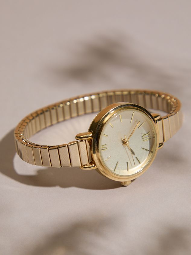 Dainty Round Stretch Watch