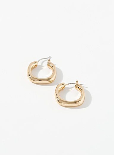 Square silhouette earrings