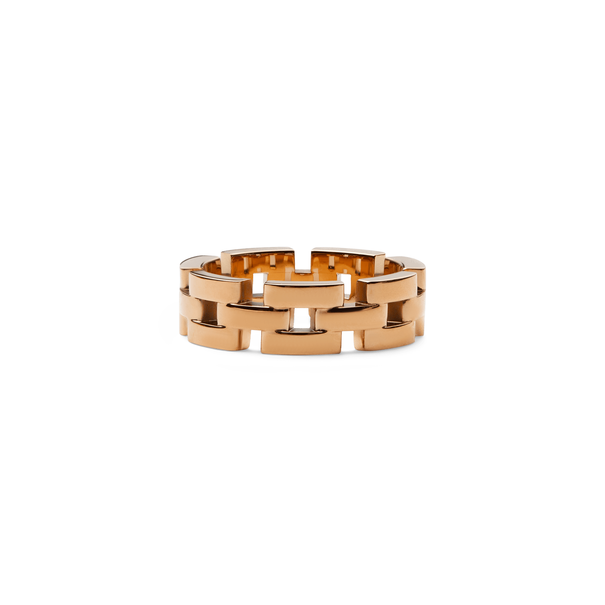 3-Link Ring Rose Gold