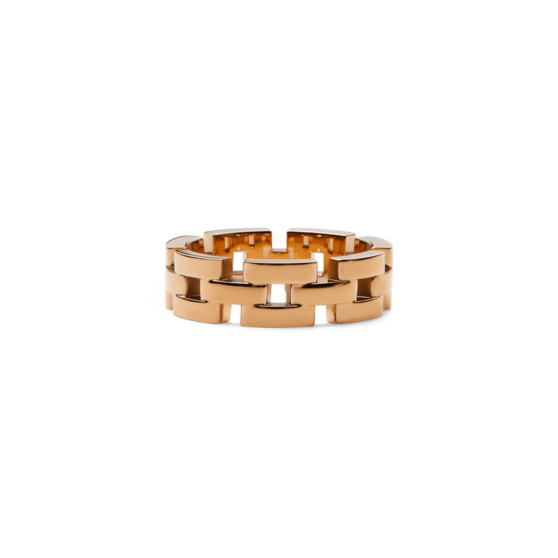 3-Link Ring Rose Gold