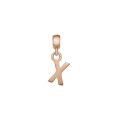 Letter Charm Rose Gold